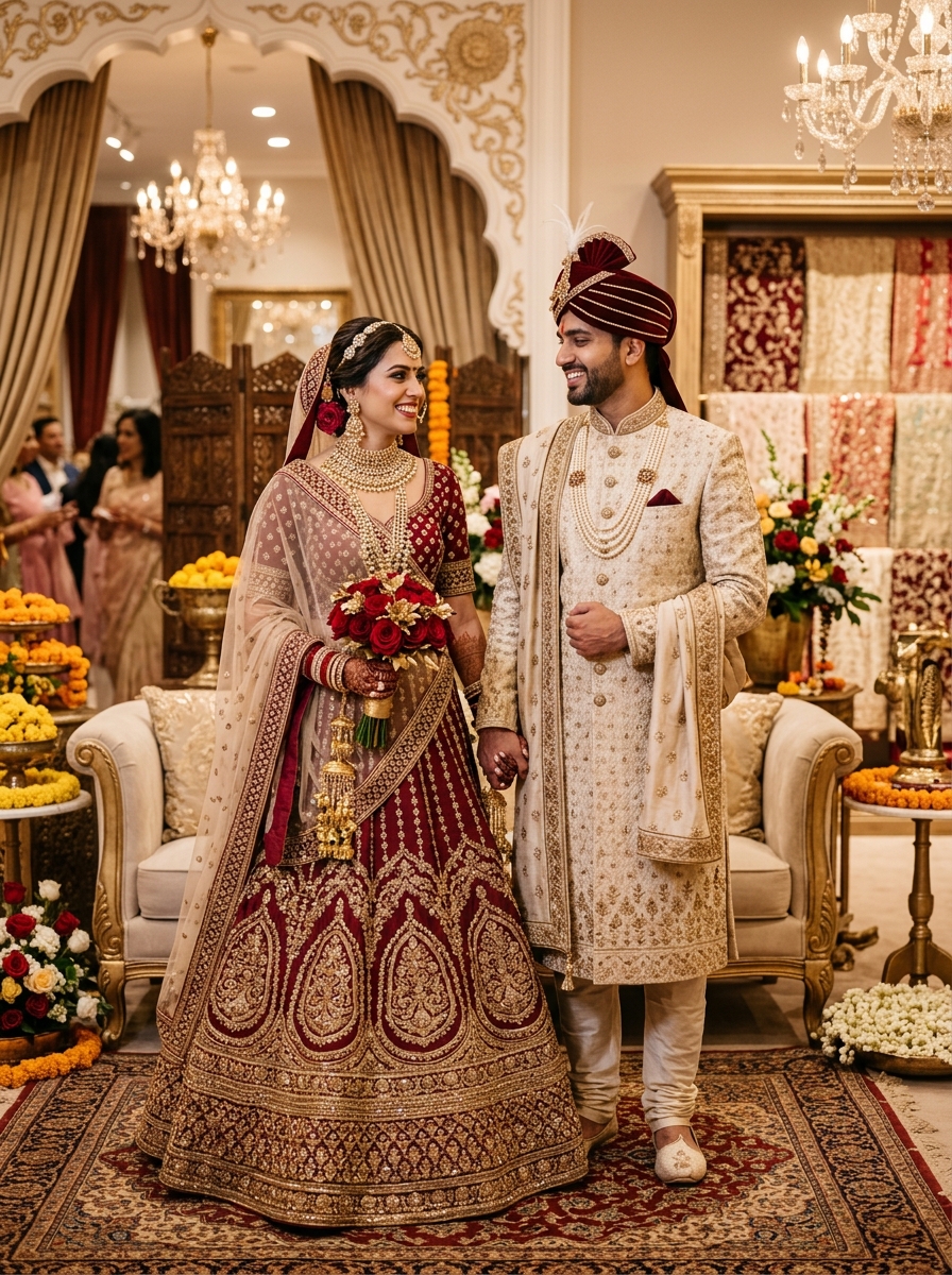 North Indian Wedding & Festive Couple Wear